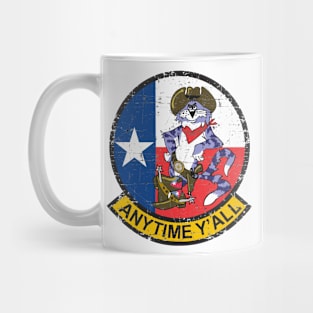 Grumman F-14 Tomcat - Anytime Y'All - Grunge Style Mug